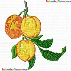 Peach 5 Embroidery Design