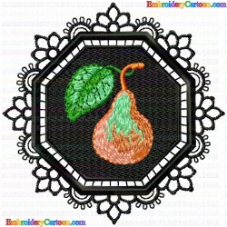 Pear 16 Embroidery Design