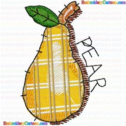 Pear 1 Embroidery Design