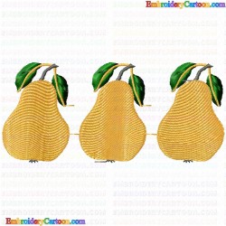 Pear 25 Embroidery Design