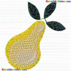 Pear 4 Embroidery Design