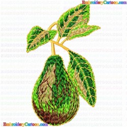 Pear 8 Embroidery Design