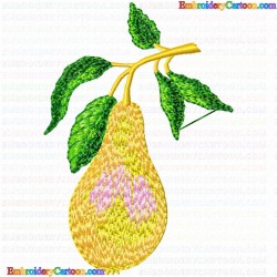 Pear 9 Embroidery Design