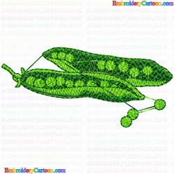 Peas 5 Embroidery Design