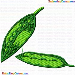 Peas 6 Embroidery Design