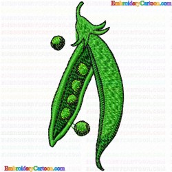 Peas 8 Embroidery Design