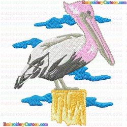 Pelican Swan 11 Embroidery Design