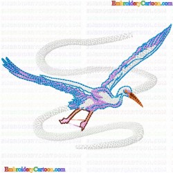 Pelican Swan 13 Embroidery Design