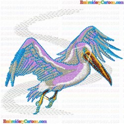 Pelican Swan 14 Embroidery Design