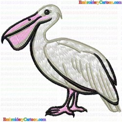 Pelican Swan 2 Embroidery Design