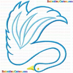 Pelican Swan 6 Embroidery Design