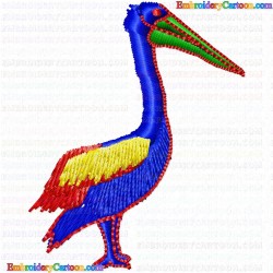 Pelican Swan 9 Embroidery Design