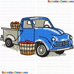 Pickup Truck 15 Embroidery Design