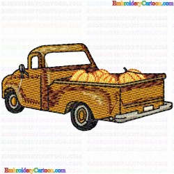 Pickup Truck 16 Embroidery Design