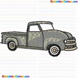 Pickup Truck 18 Embroidery Design