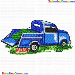 Pickup Truck 20 Embroidery Design