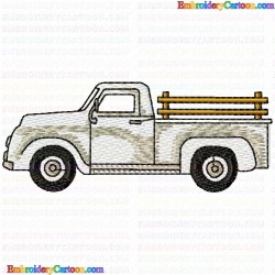 Pickup Truck 2 Embroidery Design