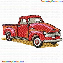 Pickup Truck 3 Embroidery Design