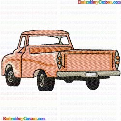 Pickup Truck 5 Embroidery Design