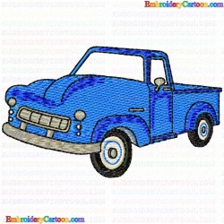 Pickup Truck 7 Embroidery Design