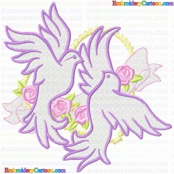 Pigeons and Doves 16 Embroidery Design