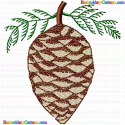 Pine Cone 3 Embroidery Design