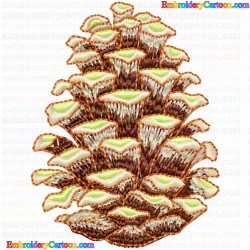 Pine Cone 4 Embroidery Design