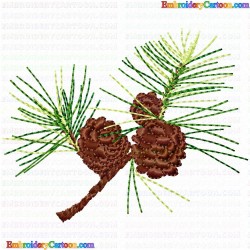 Pine Cone 5 Embroidery Design