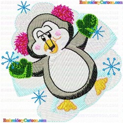 Pinguins 21 Embroidery Design