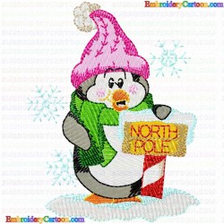 Pinguins 24 Embroidery Design