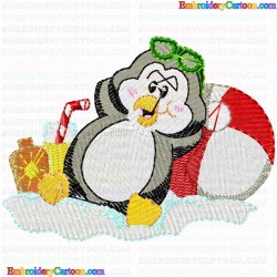 Pinguins 27 Embroidery Design