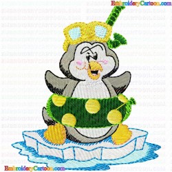 Pinguins 28 Embroidery Design