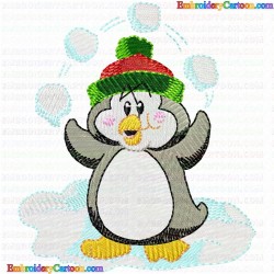 Pinguins 34 Embroidery Design