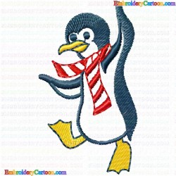 Pinguins 5 Embroidery Design