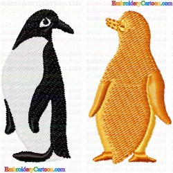 Pinguins 6 Embroidery Design