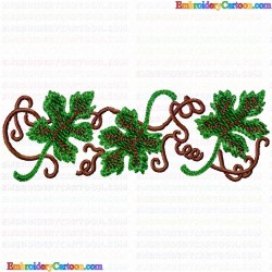 Plants 6 Embroidery Design