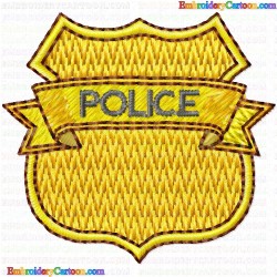 Police 7 Embroidery Design