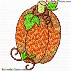 Pumpkin 15 Embroidery Design