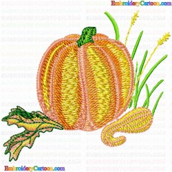 Pumpkin 17 Embroidery Design