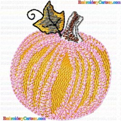 Pumpkin 24 Embroidery Design