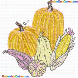 Pumpkin 25 Embroidery Design