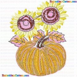 Pumpkin 26 Embroidery Design