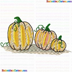 Pumpkin 8 Embroidery Design