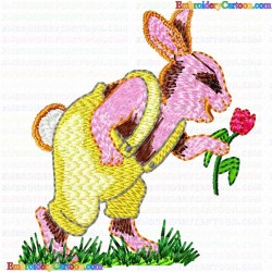 Rabbits 101 Embroidery Design