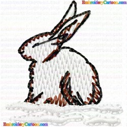 Rabbits 122 Embroidery Design