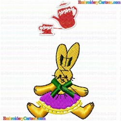 Rabbits 133 Embroidery Design