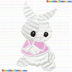 Rabbits 15 Embroidery Design