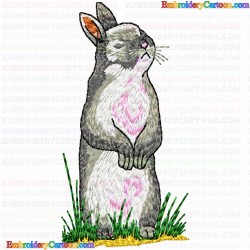 Rabbits 173 Embroidery Design