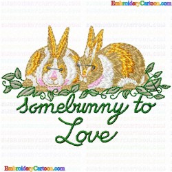 Rabbits 184 Embroidery Design