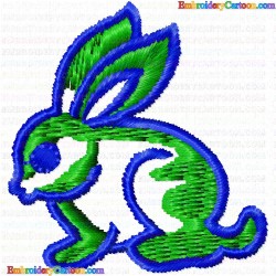 Rabbits 25 Embroidery Design